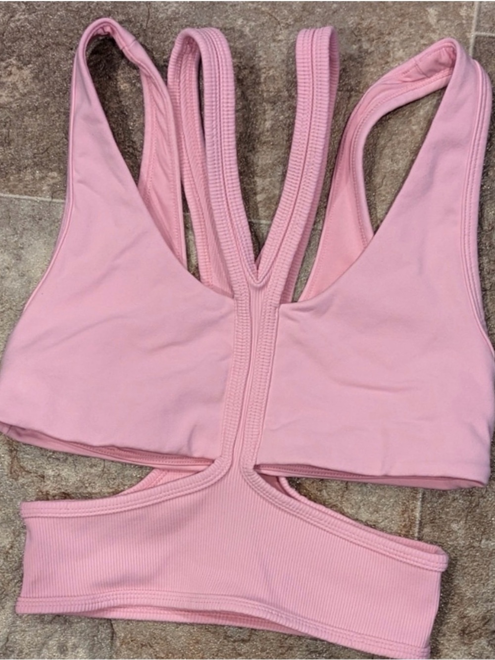 ALO Yoga pink bra